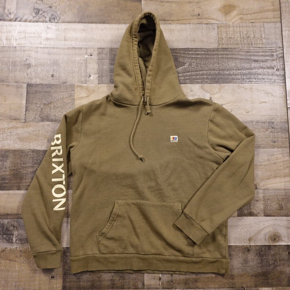 Brixton Olive Green‎ Logo Hoodie Men’s Size Medium